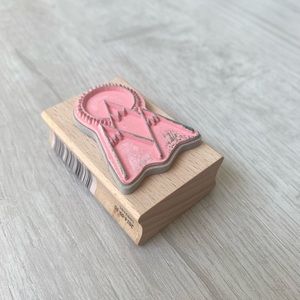 5/$10 Rubber stamp, mountain stamp art destash